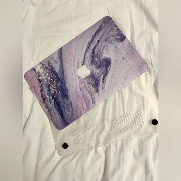 Purple Marble MacBook Pro Case, Snap - Picture 9 of 9